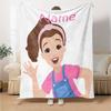 Nome Personalizzato Sig.ra. Coperta Stampata Tema Rachel - Perfetta per Divano, Letto, Viaggio e Uso Esterno | Lavabile in Lavatrice, Accogliente e Durevole.