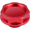 Acouto Automotive Replacement Oil Filler -Aluminium Alloy Oil Filler Cover Engine Fuel for Car (Red)