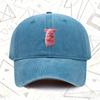 A Vintage Washed Hat Featuring an Angry Pig Design Suitable for Both Men And Women This Solid Baseball Cap Is Perfect for Al