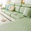Summer Cool-Feeling Ice Silk Sofa Cover Dustproof All-Inclusive Universal Seat Cushion Covers L-Shaped Corner Couch Slipcovers