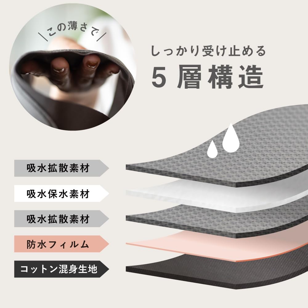 Hinna Hydrating Sanitary Daily Use Shorts, (LL, Terracotta)