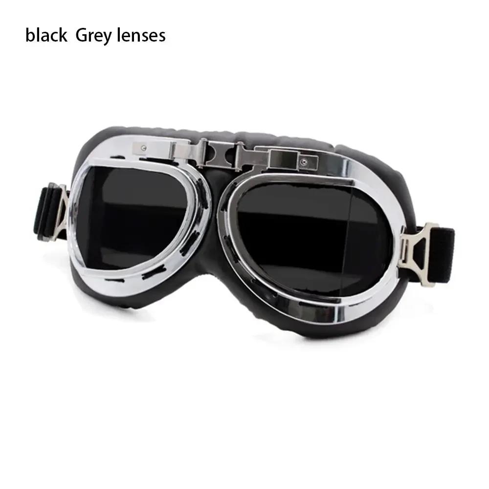 Retro Pilot Goggles Dustproof Lens Frame Motorcycle Riding Glasses for Cruiser Scooter Snowboard Protective Eye Gear Sunglasses2