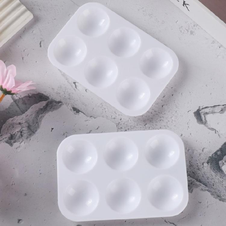 20 Pcs Artist Paint Palette Mixing Tray Watercolour Paints Palette 6 Grids Palette Mixing Palette for Painters