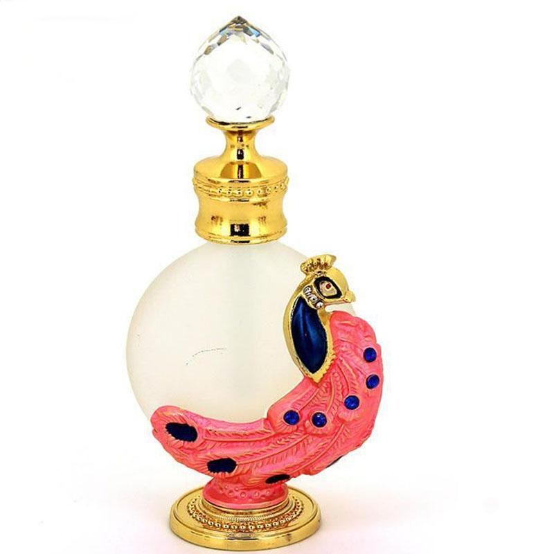 Peacock-Style 12ml Perfume Bottle, Dubai-Inspired Fragrance Container
