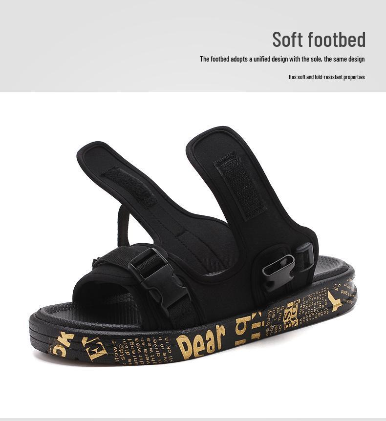 Men's Breathable Wear-resistant Summer 2023 Sandals - Versatile, Trendy Beach Fashion, Anti-slip Slippers