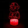 Lampka 3D Led Psi Patrol Rubble Usb/Baterie + Pilot Rgb