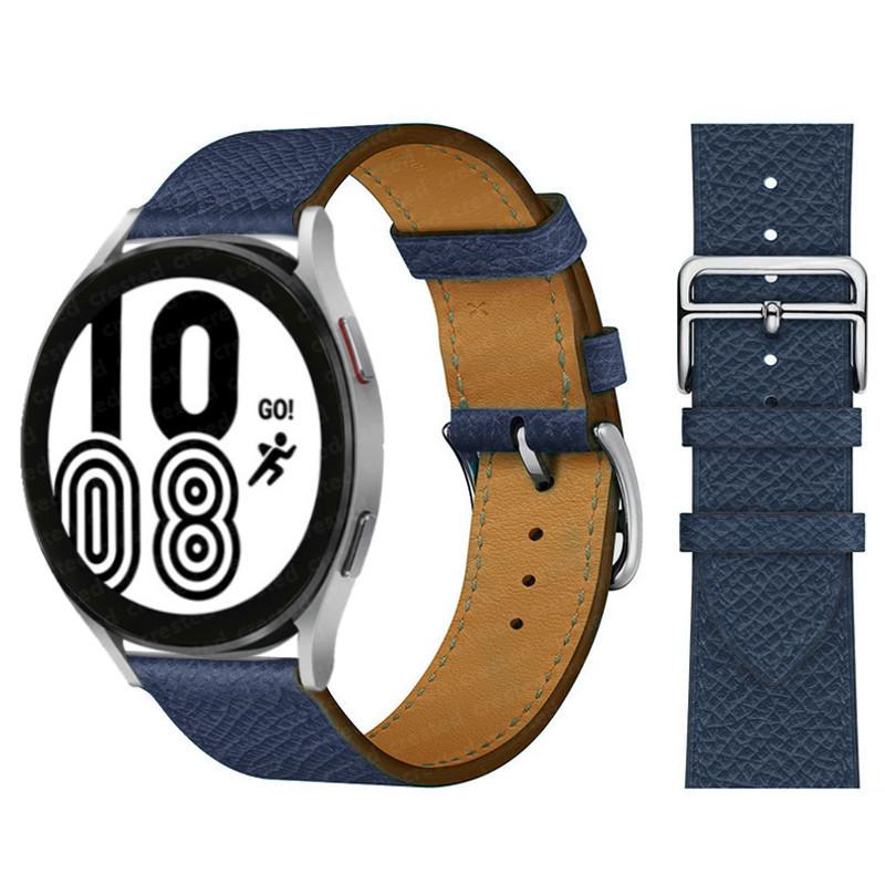 20mm 22mm Leather Strap for Samsung Galaxy Watch 7/6/5/pro/4/Classic 44mm 40mm Bracelet Belt Huawei GT-6-5-4-3-2-Pro 46mm Strap