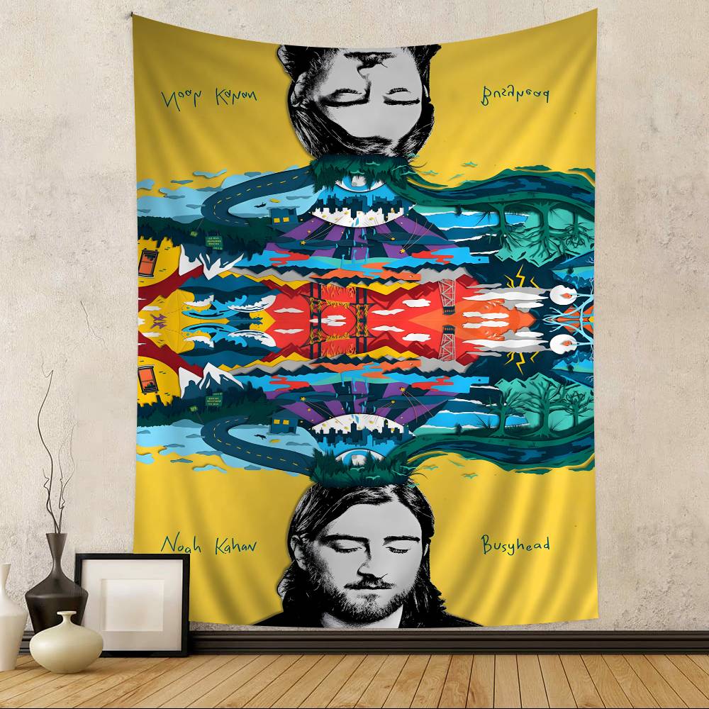

Singer Noah Kahan Music Album Classic Hippie Wall Hanging Tapestries Bohemian Wall Tapestries Mandala INS Home Decor 74x94cm(29x37in)