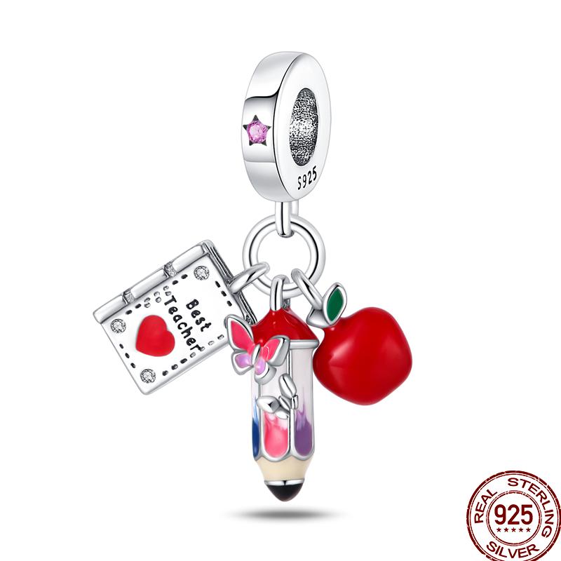 New Copper Lipstick High Heels Cosmetics Exquisite Fashion Beaded Beads Suitable For Pan Original Bracelet Diy