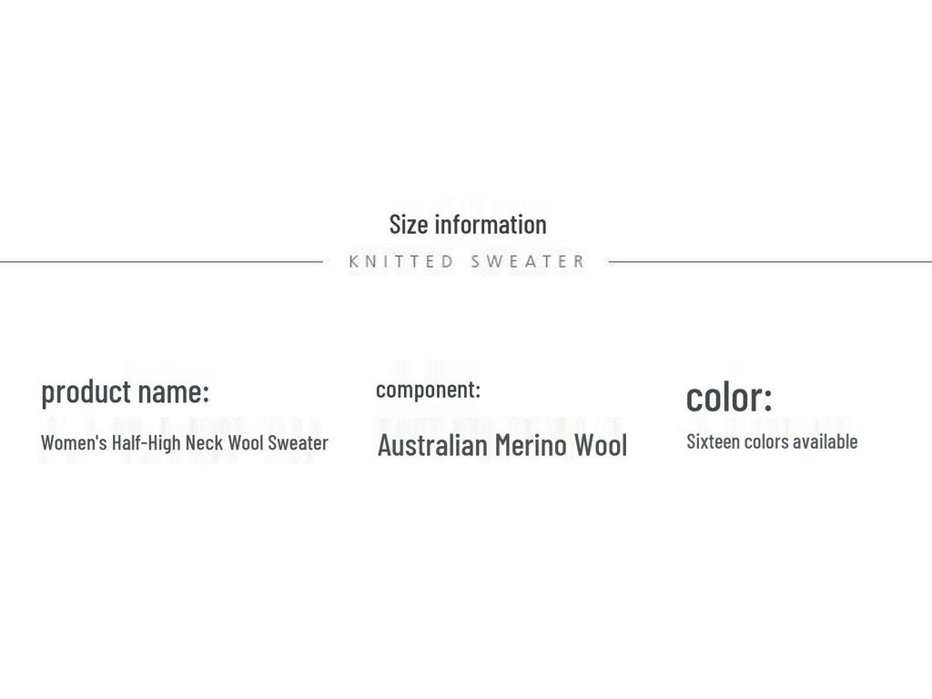 Damen Wollpullover mit hohem Kragen - Nahtlos, einfarbig, warme Basisschicht für Freizeit- oder Pendlerkleidung im Herbst und Winter