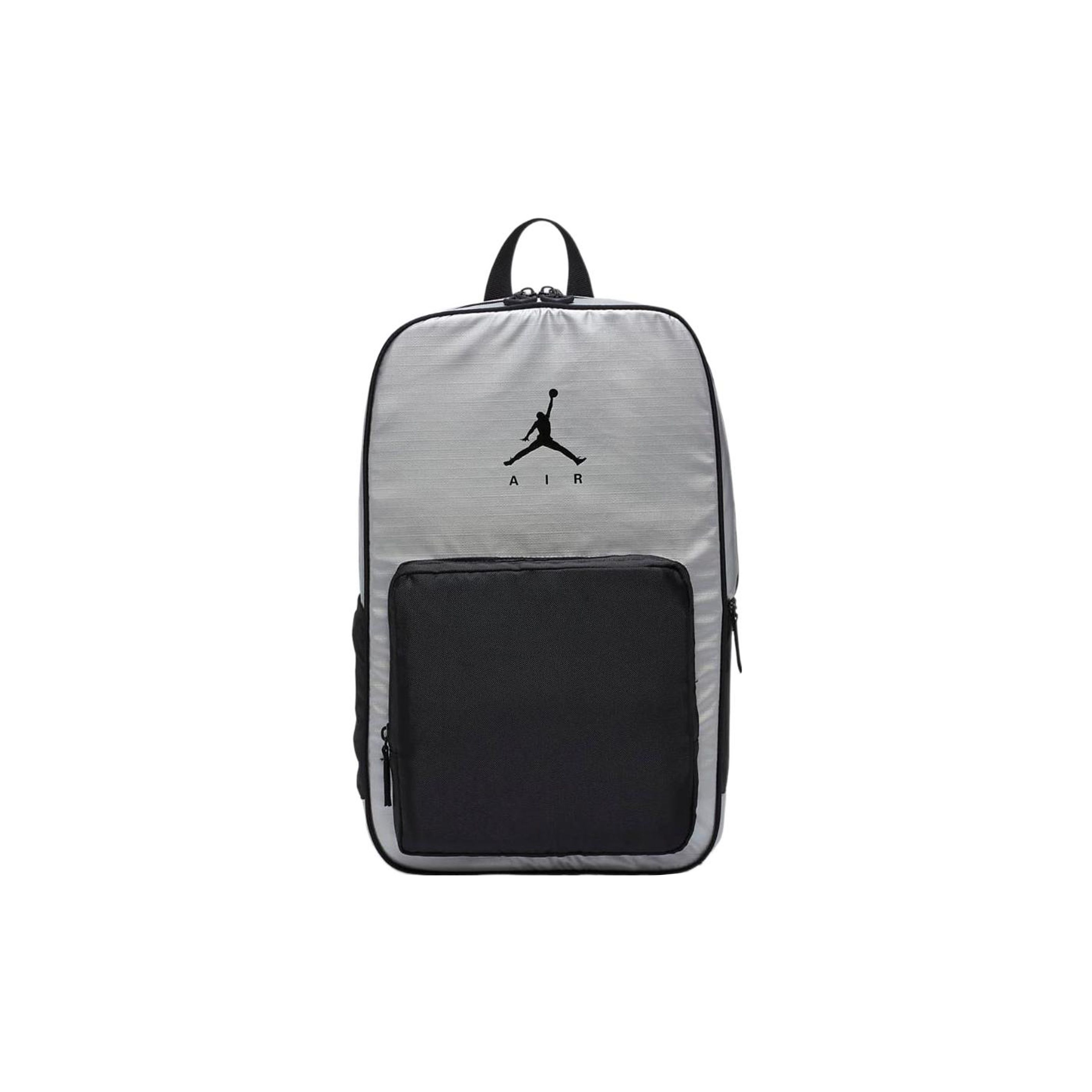 Jordan Trendy Stylish High-Quality Fabric Laptop Backpack Unisex Backpack Silver Black DH0887-022 Silver Black