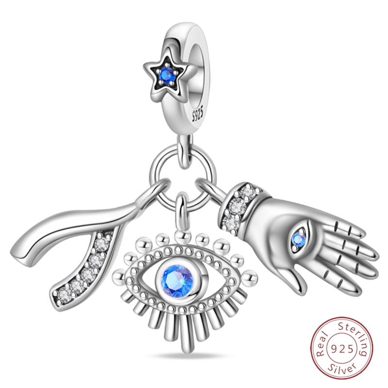 Lucky Copper Devil'S Eye Angel Cross Charms Beads Suitable For Wedding Party Diy Original Exquisite Jewelry Gifts