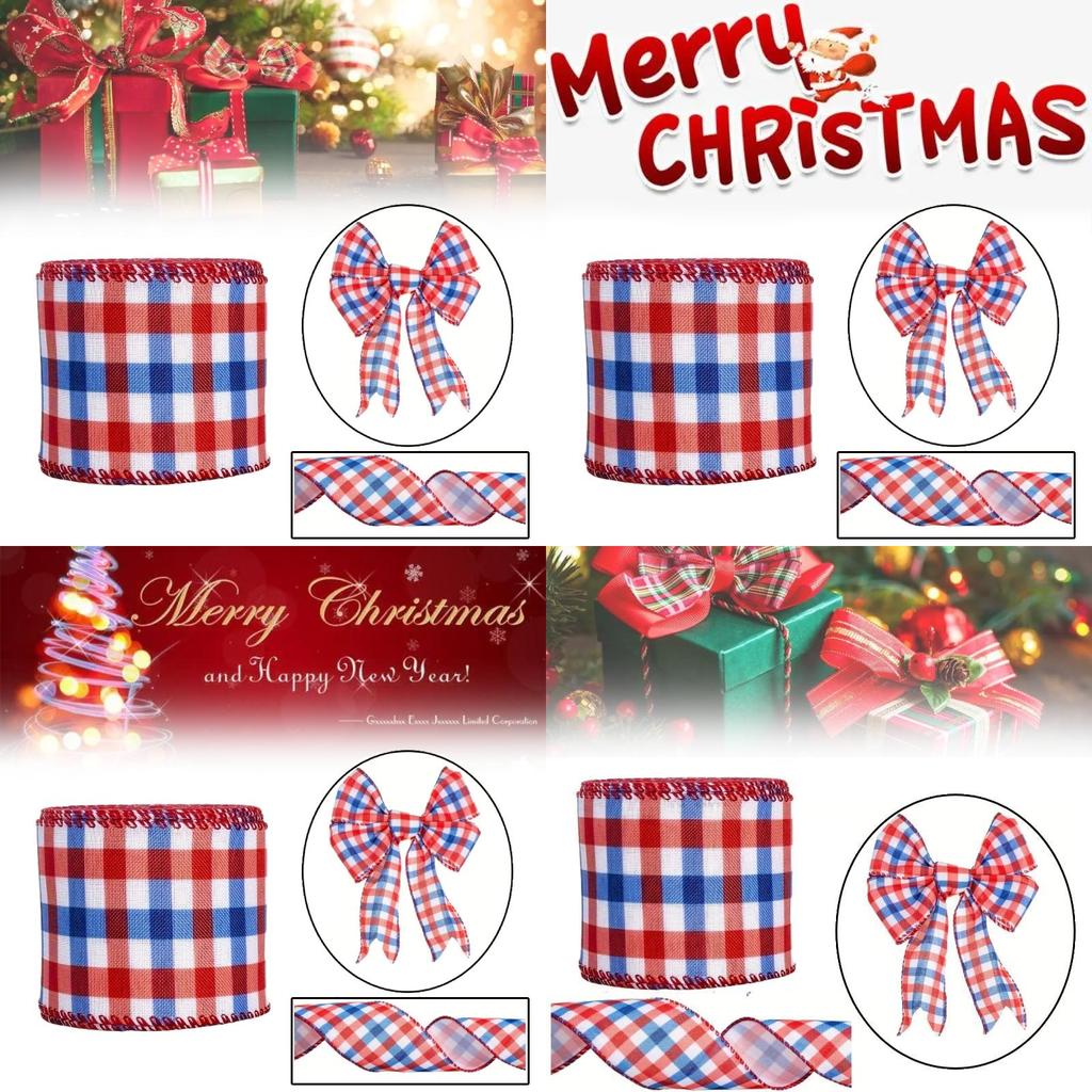 Creative American Flag Red Blue White Ribbon For Independence Day Decorations