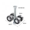 Deep Groove Bearings 4-Wheel Trolley Heavy-Duty Trolley