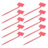 10Pcs Plant Garden Labels Waterproof Tags Nursery Markers Insert Reusable Plant Marker Flower Label Red Size S