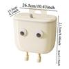 Wall Mounted Trash Can Under Sink Trash Can With Lid Rubbish Basket With Eyes And Legs Decoration For Bedroom Disposal Under