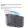 Portable 2 Battery Charging Case Rapid Charging Technology For Sports Cameras