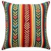 Federa Cuscino Peluche Stile Bohemien - Copricuscino Multicolore per Divano, Comodino e Soggiorno.