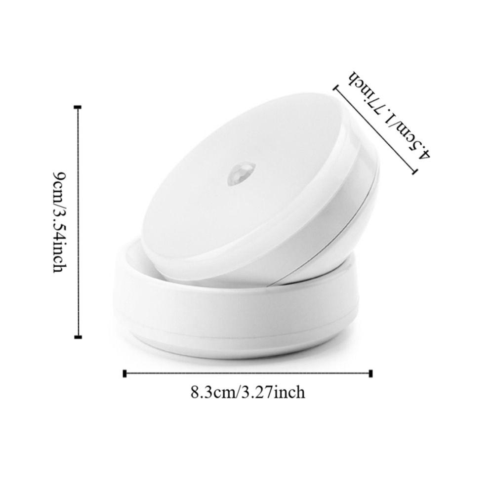 360 Rotated LED Night Light USB Charging Cabinet Light Wall Lamps  Corridor Home Bathroom