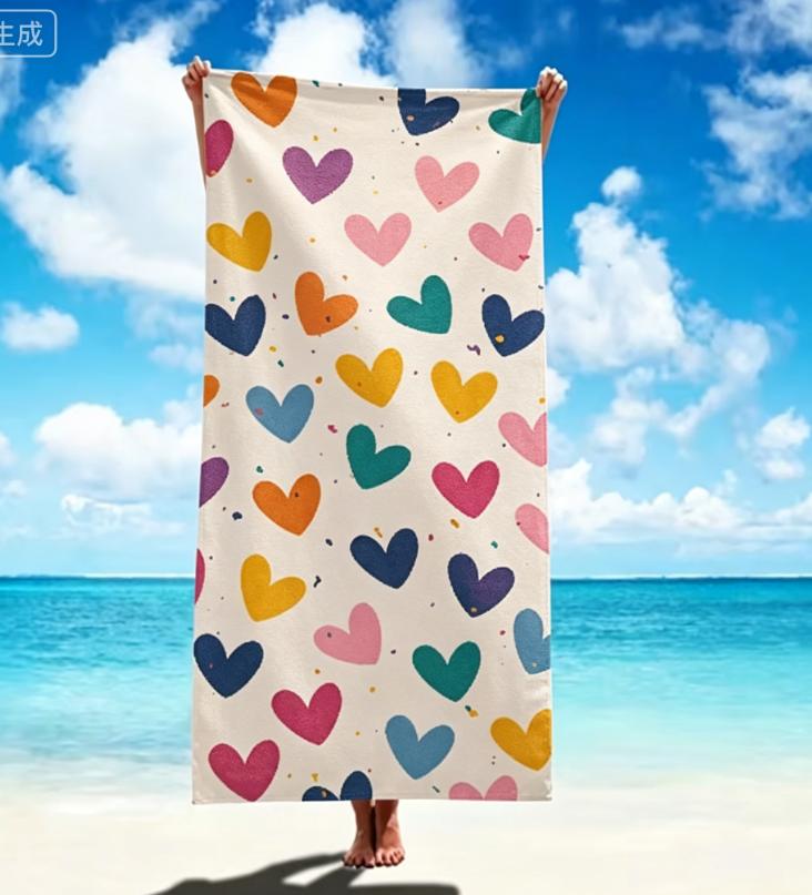 Beach Towel Design Microfiber Beach Towel Thin Absorbent for Beach Swimming Yoga Bath Sports