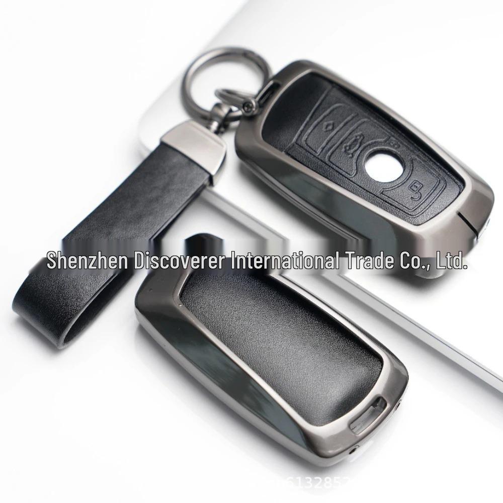 BMW Series Zinc Alloy Leather Smart Key Cover: Compatible with 1, 3, 5, 7 Series, F30, F10, X1, X3, X4, X5, M3, M4.