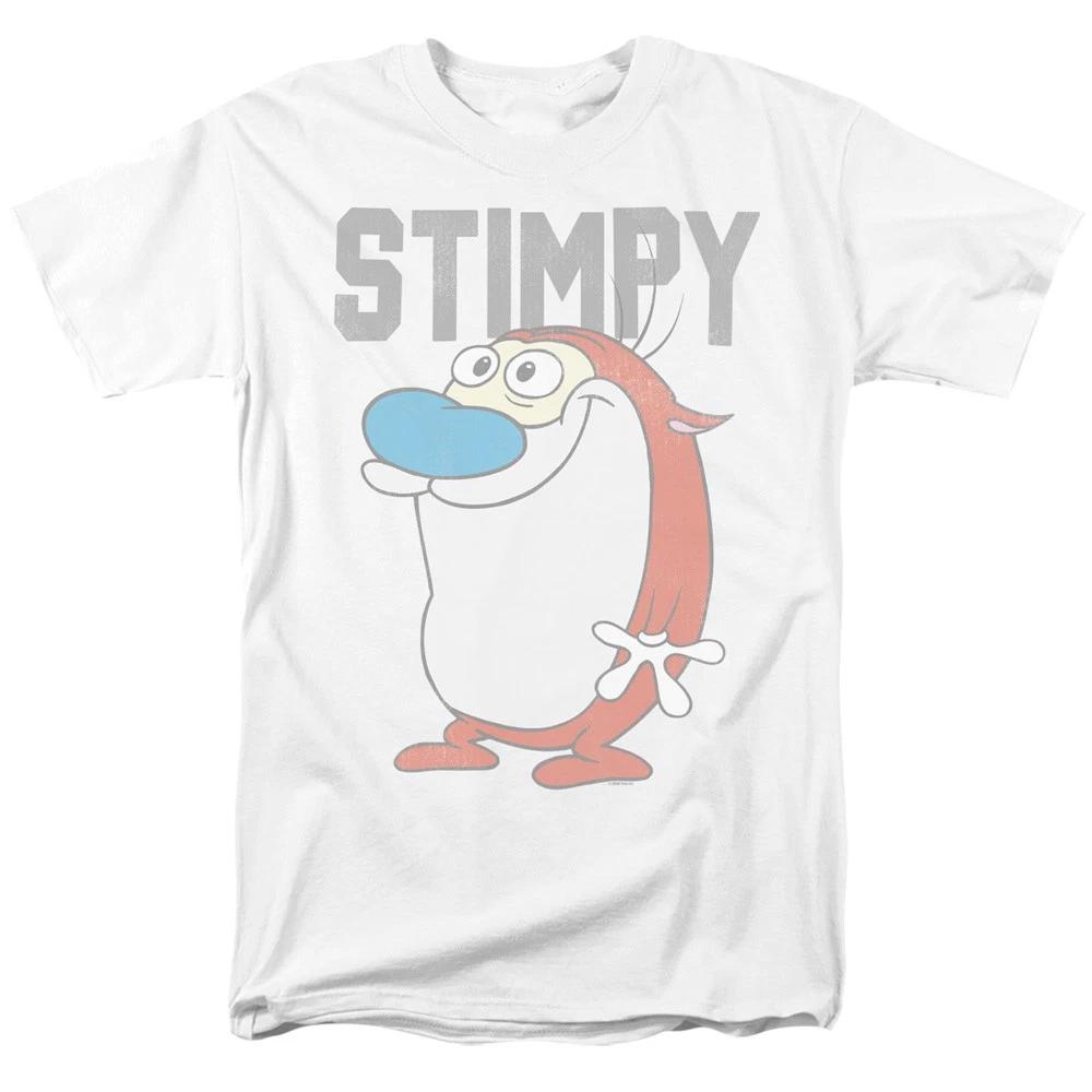 Ren And Stimpy - Collegiate Stimpy - Unisex Short Sleeve Children s T-shirt - White 150