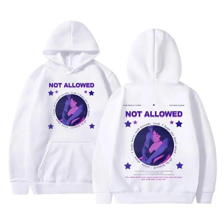 Dziewczyna z telewizji niedozwolona bluza z kapturem z nadrukiem French Exit Album bluza unisex ponadgabarytowa odzież uliczna unisex casualowe bluzy z kapturem bluzy z kapturem