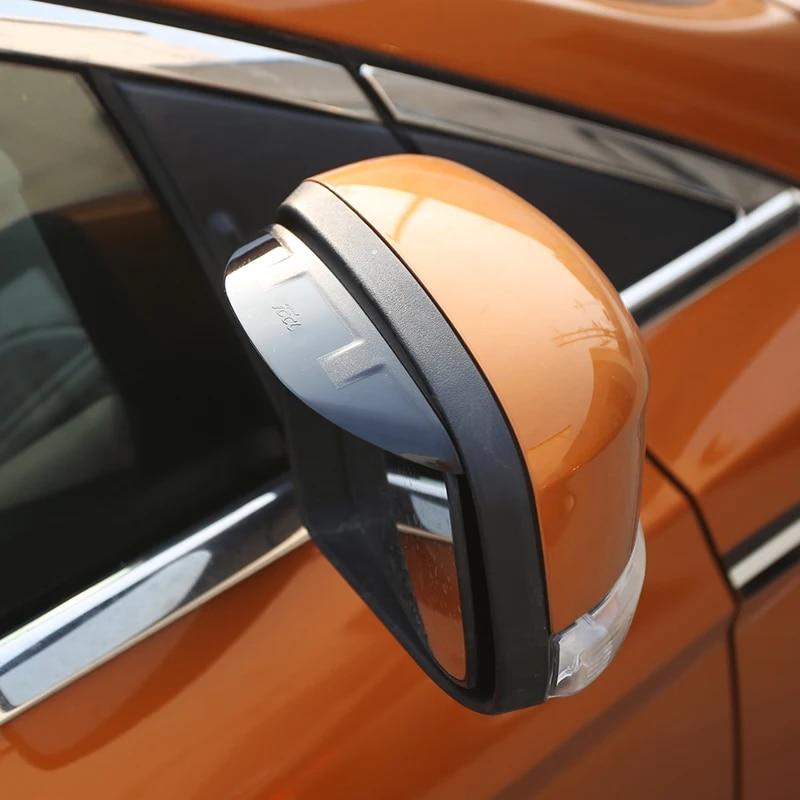 A Little Change PC Rain Eyebrows In Rearview Mirror Awnings Shelters Sticker For Ford Focus 3 4 MK3 MK4 2Pcs/Set