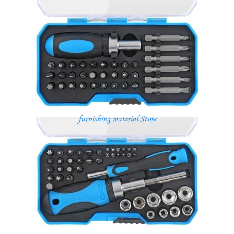 Y5GD 44pcs /34pcs Multi-bit Ratcheting Screwdriver Multitool Screwdriver Tool Set