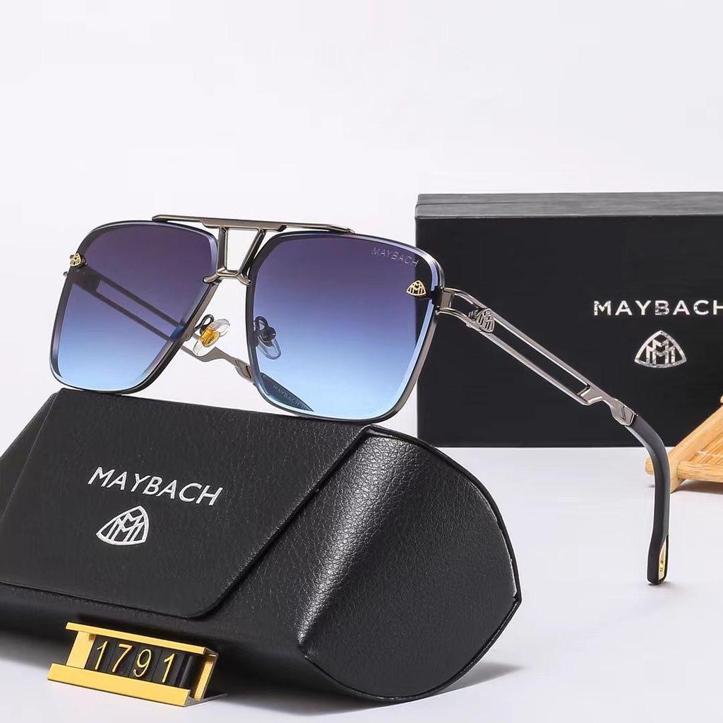 Cross-Border Maybach Men's Sunglasses - Stylish European & American Large Frame Driving Glasses