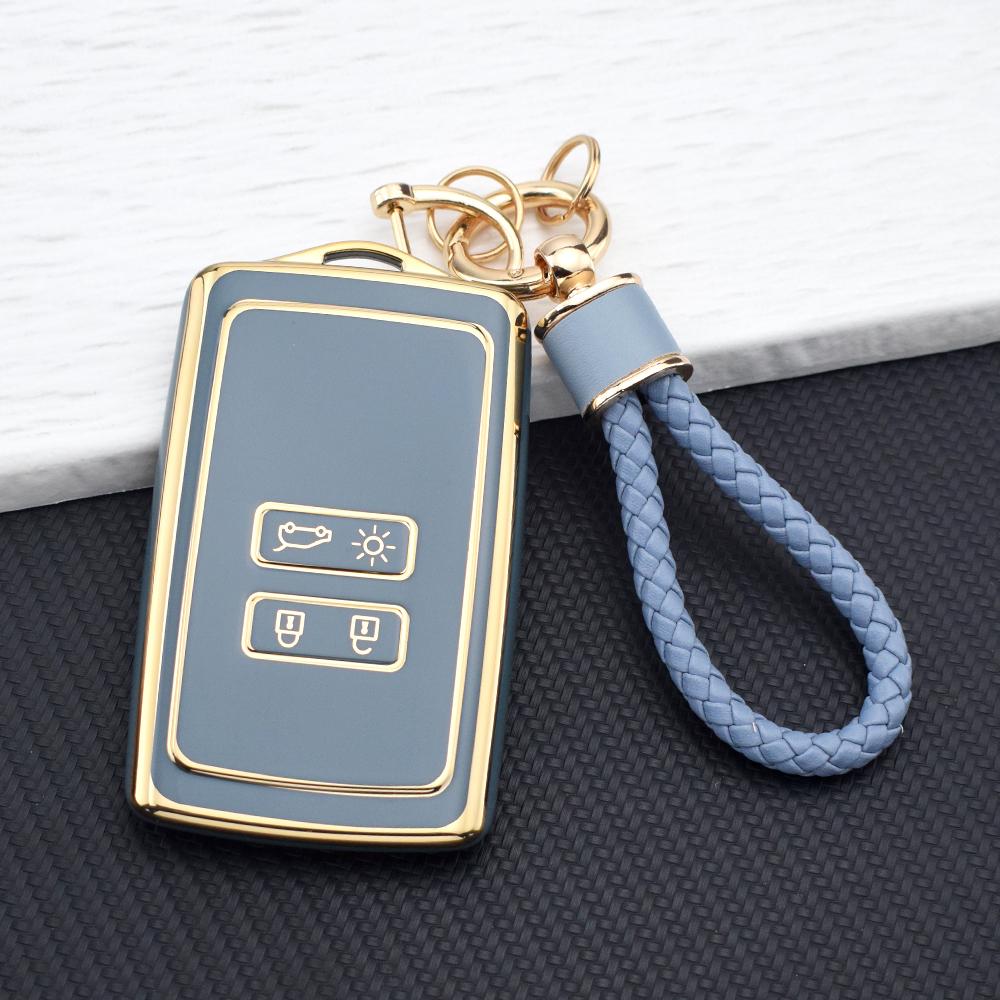 Car Key Case Cover For Dacia Sandero TPU Key Fob Holder For Renault Clio Captur Megane 4 Kadjar Koleos Arkana Talisman Espace