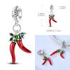 925 Silver Charms Beads Forever Love Heart Shaped Bow Family Charms Dangle For Bracelet Woman DIY Jewelry Gift