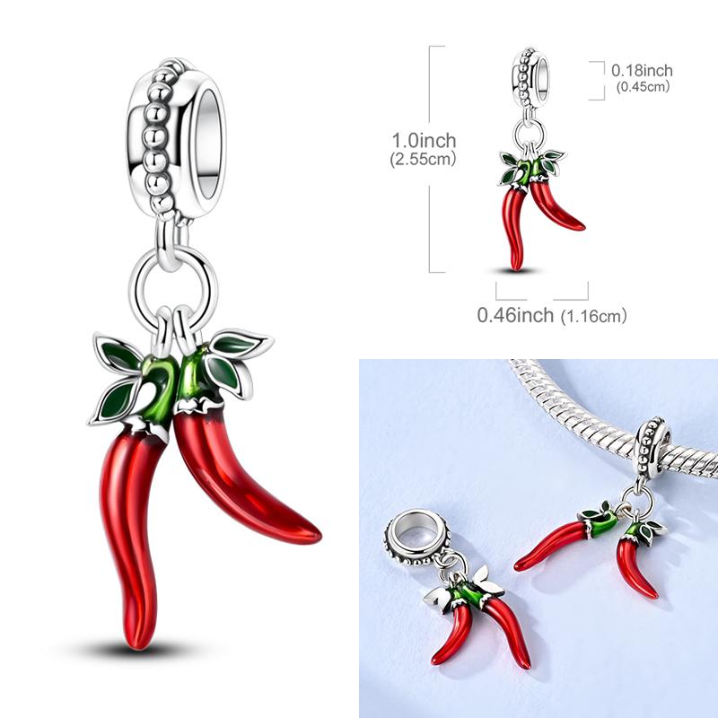 925 Silver Charms Beads Forever Love Heart Shaped Bow Family Charms Dangle For Bracelet Woman DIY Jewelry Gift
