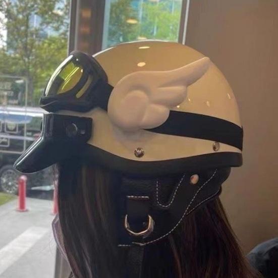 1 Pair Motorcycle Helmet Wing Decoration Adhesive Universal Cycling Scooter Bicycle Motorbike Skateboarding Helmet Decorative Wing Helmet Accessories