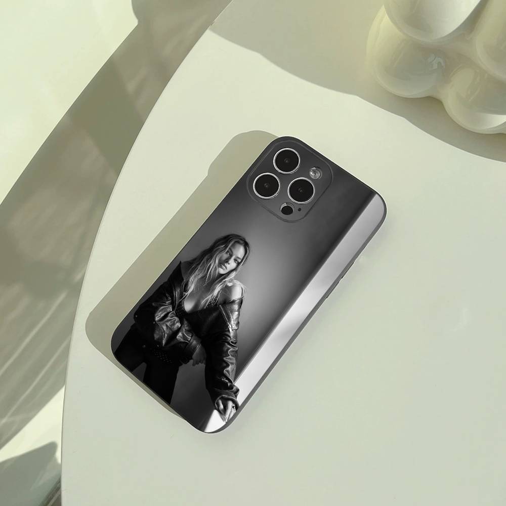 Addison- Rae Phone Case For iPhone 17,16,15,14,13,12,11 Pro Max, Lightweight and practical Soft Black Cover