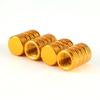 4Pcs Knurling Style Tire Valve Cap Aluminum Silver Car Tire Valve Stems Cap Tire Wheel Stem Air Valve Cap Valve Stems 1