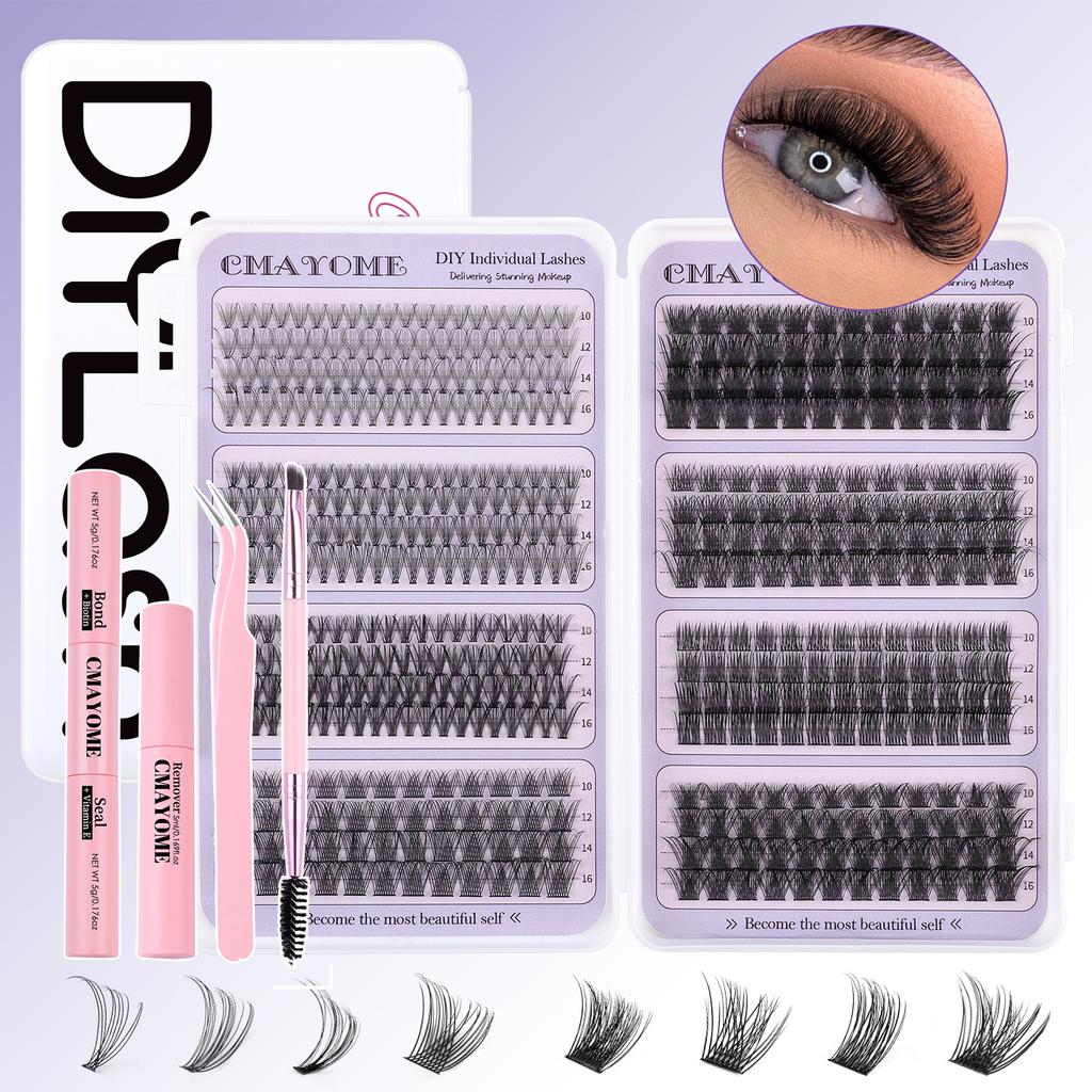 Diy Segmented Single Tuft Of Hair 484 Tufts Of False Eyelashes 10-16Mm Eyelashes D Song