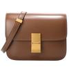 BOX Glossy Tofu Bag Small Square Bag Leather Women's Cowhide Commuter Shoulder Bag Stewardess Bag