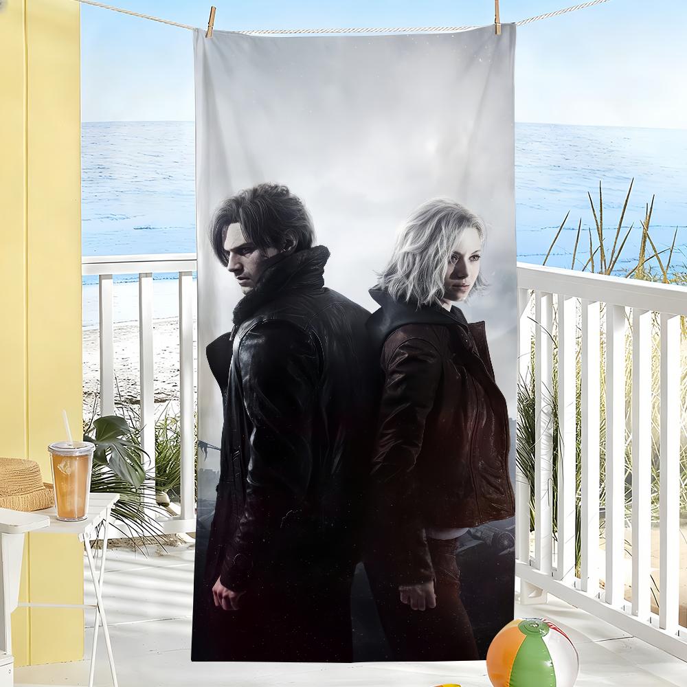 Classic Game R-Resident E-Evil Requiem Towel Soft Pool Gift For Travel Gym Shower Camping Quick Dry Sports Large Beach Towels