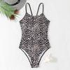 Sexy Leopard Women's Swimsuit One Piece Swimwear 2026 Bathing Suits Woman  Bandeau High Leg Bodysuit Female Beachwear Monokini