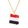 Collana Ciondolo Egiziano in Acciaio di Titanio Retro - Accessorio di Tendenza Etnica Unisex