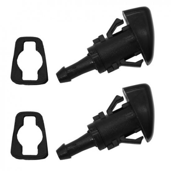 2x Windshield Washer Nozzle w/2 Gasket For Chrysler 200 Dodge Avenger Challenger