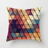 45X45Cm Geometric Yellow Red Blue Pillowcase Polyester Cushion Cover For Sofa Cushion Nordic Home Decor Pillowcase
