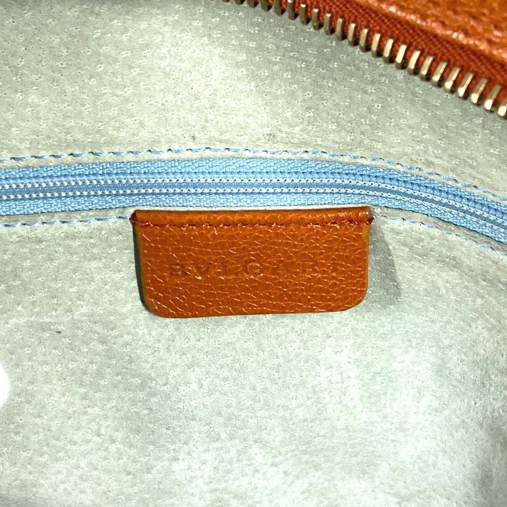 BVLGARI Bvlgari Bvlgari logo Hand Bag Shoulder Bag Leather Brown