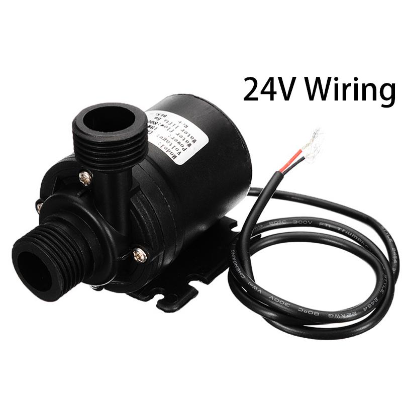 DC 12V 24V Silent Portable Brushless Motor Submersible Pump 1/2" Quick Connector Suitable Cooling System Fountain Water Heater