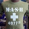 Maglietta promozionale vintage 1983 MASH 4077 Fox TV show Esercito USA morbida sottile a punto singolo 36 S