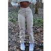 2026 Women's High-Waist Elastic Jeans with Multiple Pockets - European/American Workwear Fashion Trend All-Match Trousers