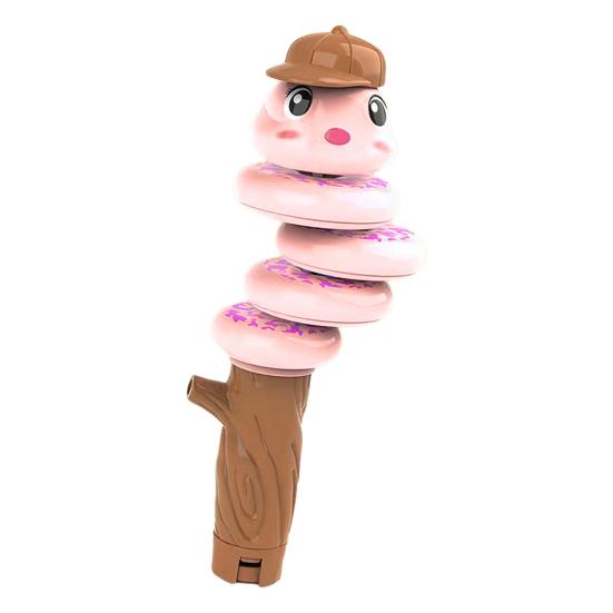 

Игрушка-змейка с свистком для снятия стресса, интерактивная развивающая игрушка-змейка с мультяшным рисунком и свистком для малышей, мальчиков и девочек. розовый