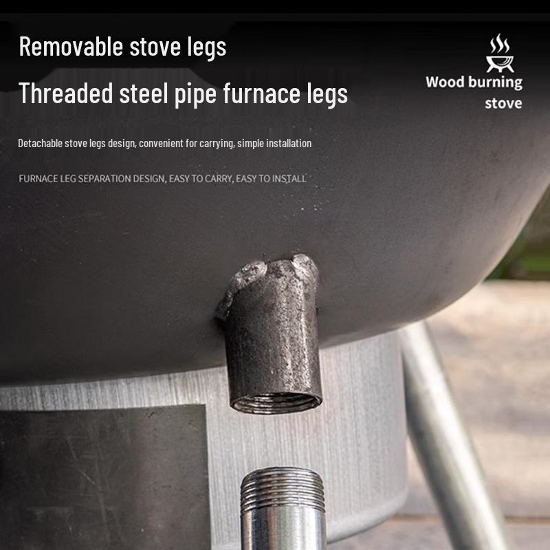 Shinja Outdoor Heavy-Duty Integrated Wood Stove