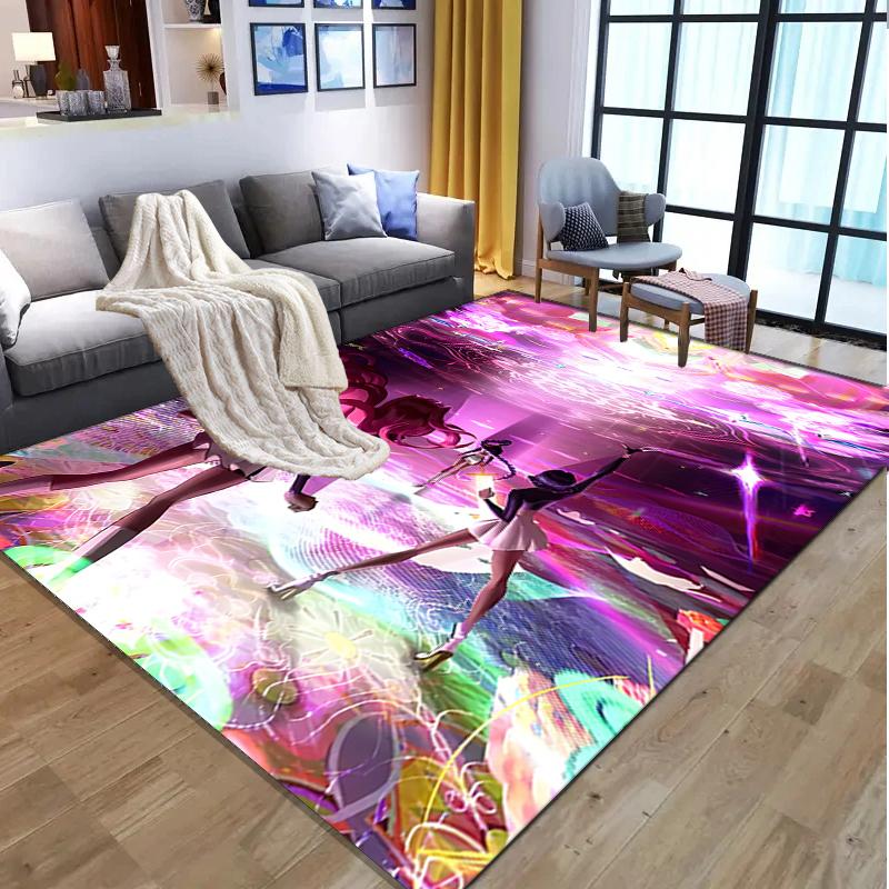 KPop Demon Hunters Pattern Rug, Indoor/Outdoor Mat, for Picnic, Gameroom, Bedroom, Office, Living Room, Home Decor Carpet, Birthday Gift